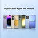 15W Fast Wireless Charging Pad – Transparent Qi Charger for iPhone & Android