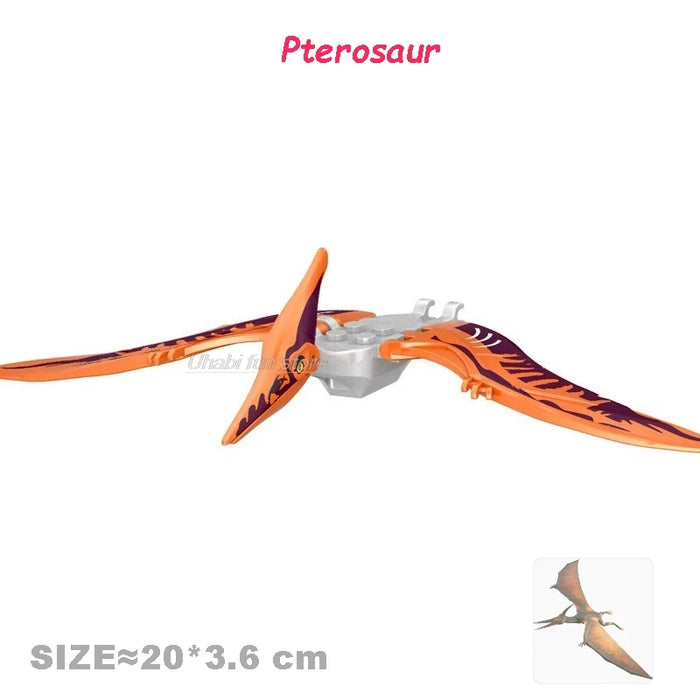 Jurassic Dinosaur Building Set — Triceratops, Velociraptor, T‑Rex, Indominus (Age 6+)
