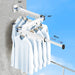 Foldaway Wall-mounted Clothes Dryer — White Aluminium Alloy, Retractable