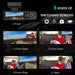 1080p Dual‑Lens Dash Cam with Wi‑Fi — Front & Cabin, Night Vision, Loop Recording