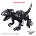 Jurassic Dinosaur Building Blocks - Velociraptor, Triceratops, Indominus & T‑Rex Models