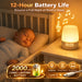 White Noise Machine with Night Light — Portable USB Rechargeable, 19 Soothing Sounds
