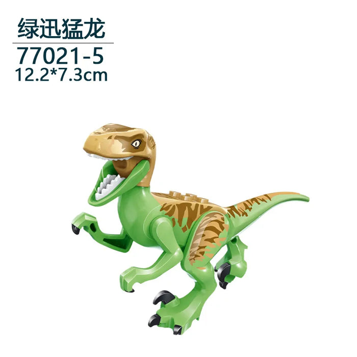 Tyrannosaurus Rex Building Block Figure — Jurassic Dinosaur Brick Toy (LEGO-compatible, 1pc)