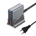 470W 6‑Port GaN Desktop Charger — 4C+2A USB‑C PD Fast Charge for Phones, Tablets & Laptops
