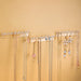 3-Pack Wall-Mounted Necklace Holder with 8 Hooks – Clear Plastic Jewellery Organiser
