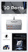 330W GaN 10‑Port USB Charger — 2×100W USB‑C, PD3.0/PPS/QC3.0, for MacBook Pro & iPhone 15/16