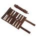 Portable Foldable Backgammon Travel Set — PU Leather Roll-Up Board with Pieces & Dice