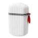 Portable Sealed Soap Box – Waterproof Travel Soap Dish with Draining Design, White 8×5×11cm