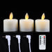 Rechargeable Moving Flame Tealight Candles - Remote & USB (1/2/3/4 pcs)