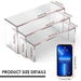 Acrylic Display Stands — 3/6/9/12 Pack Clear Mini Organisers for Perfume, Dolls & Jewellery