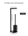 Foldable Floor-Standing Toilet Roll Holder with Reinforced Base, Standalone Dispenser