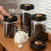 Vacuum-Sealed Glass Coffee Storage Jar — Airtight, Moisture-Proof