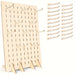 Jewellery Display Stand – 15-Hook Earring & Necklace Rack, Gold Finish with Wooden Base