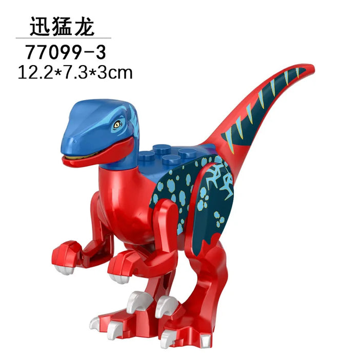 Tyrannosaurus Rex Building Block Figure — Jurassic Dinosaur Brick Toy (LEGO-compatible, 1pc)