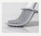 Mini Silicone Toilet Brush — Detachable Pole & Drip-Proof Holder