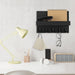 Wall-mounted Wooden Key and Mail Shelf with 5 Hooks