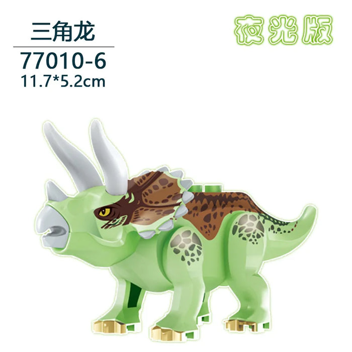 Tyrannosaurus Rex Building Block Figure — Jurassic Dinosaur Brick Toy (LEGO-compatible, 1pc)