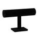 Suspended Double-Layer T-Bar Jewellery Display Stand — Velvet, Space-Saving