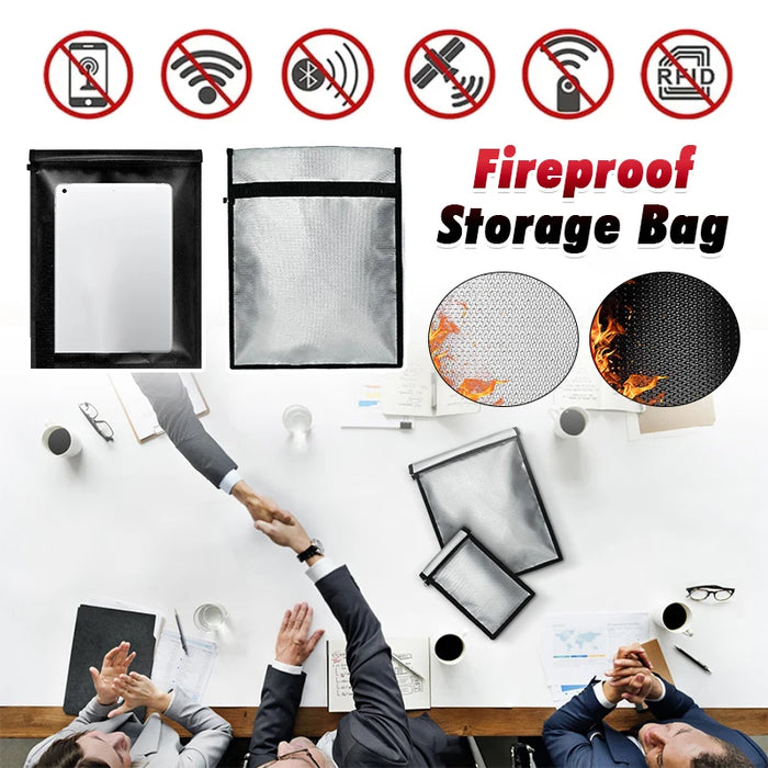Waterproof, Fireproof Faraday Bag for Laptops, Tablets & Phones — Grey