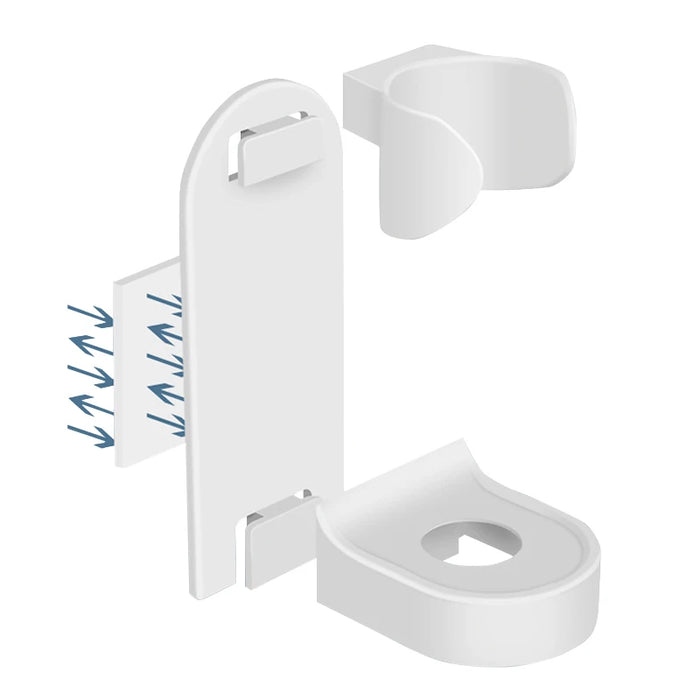 Wall-Mounted Electric Toothbrush Holder — Traceless ABS Stand, Fits Most Electric Brushes