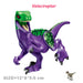 Jurassic Dinosaur Building Blocks - Velociraptor, Triceratops, Indominus & T‑Rex Models