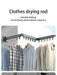 Wall-Mounted Foldable Aluminium Clothes Drying Rack — Ideal for Balcony, Bedroom & Kitchen
