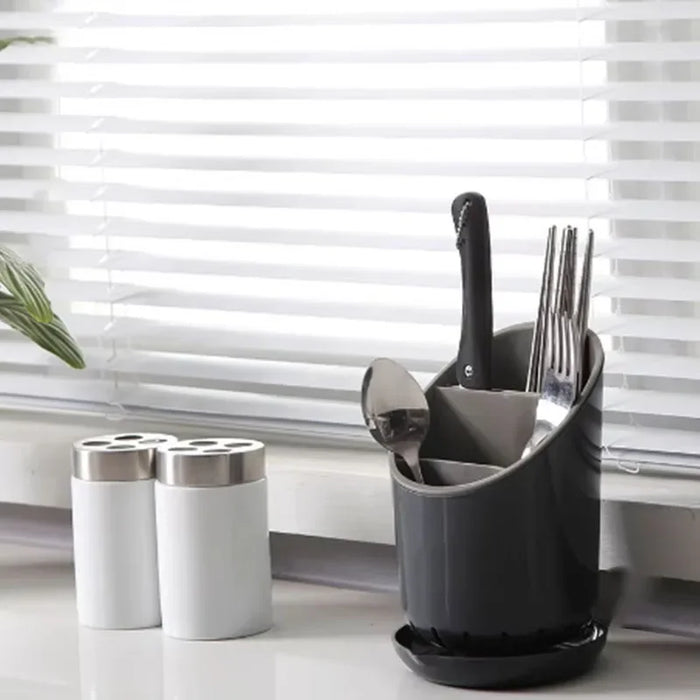 Cutlery Drain Holder – Plastic Chopstick & Tableware Drainer