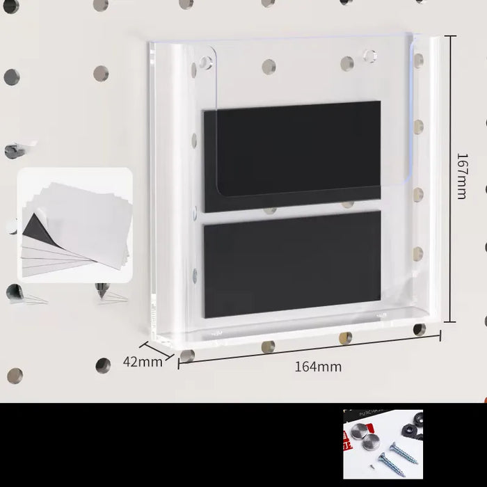 Clear Acrylic Wall-Mount Brochure Holder — Fits A4 & A5