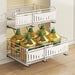 Telescopic Pull-Out Drawer Organiser — Adjustable 33–49cm for Cabinet & Cupboard
