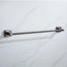 Grey Bathroom Hardware Set — Shelf, 48cm Towel Bar, Towel Ring, Robe Hook & Paper Holder