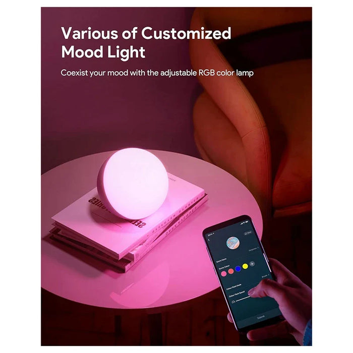 Smart Table Lamp Dimmable Desk Lamp - App/Voice Controlled, LED RGB, Colour Changing, Touch Lamp with UK Plug - Ideal for Modern Smart Homes and Tech Enthusiasts