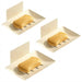 No-Drill Wall-Mounted Space Aluminium Soap Rack — Single or 3-Pack, Black/Grey/White