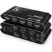 DP KVM Switch 2-Port — 4K@60Hz, HDCP 2.2, USB 3.0, USB Cables Included