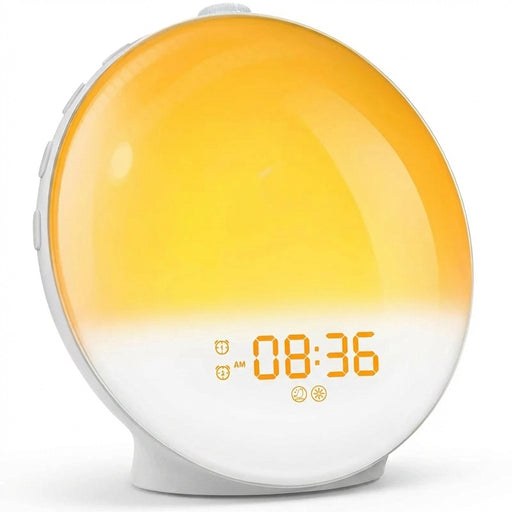Wake Up Light Alarm Clock — Sunrise/Sunset Simulation, FM Radio & Night Light