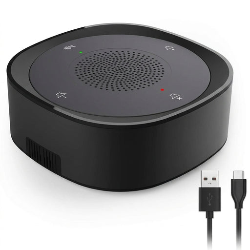 USB Conference Microphone JV801 — Wired Condenser, Touch Control, Omnidirectional, Plug & Play