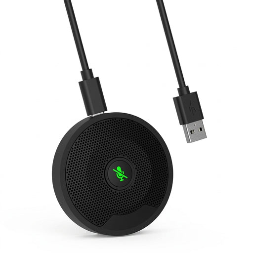 UM10 USB Omnidirectional Conference Microphone — 360° Condenser for PC & Mobile