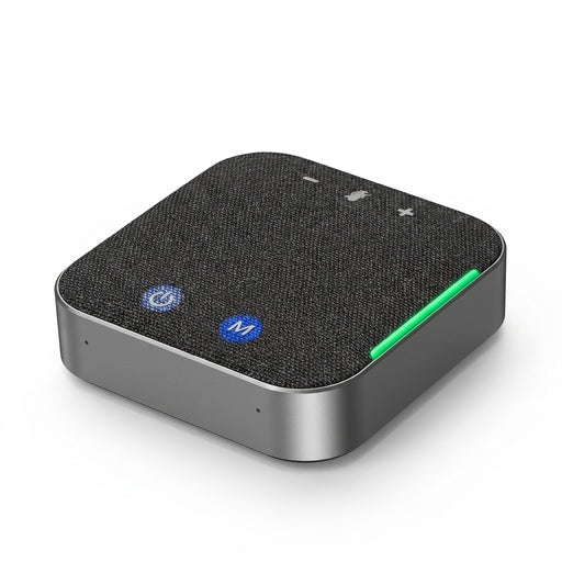 4x Omnidirectional Microphones Wireless Conference Speakerphone — USB & Bluetooth for PC/Laptop