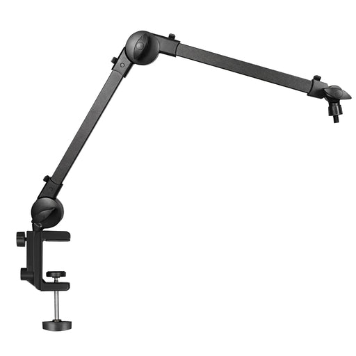 360° Microphone Boom Arm — Adjustable Desktop Mic Stand (Black)