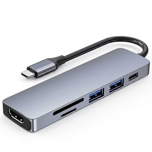 7-in-1 USB-C Docking Station – 4K 30Hz HDMI, PD 100W, USB 3.0 & SD/TF Card Reader