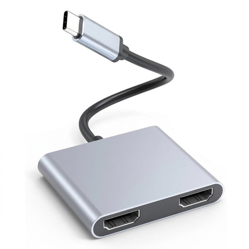 USB‑C to Dual 4K HDMI Adapter — Dual HD Display for Thunderbolt 3/4 & DP Alt Mode Laptops