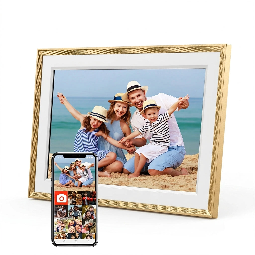 10.1-inch WiFi Digital Photo Frame – 1280×800 IPS Touchscreen, 32GB