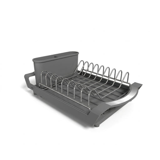Extendable Dish Drying Rack — Space-saving Large Capacity Utensil & Dinnerware Organiser