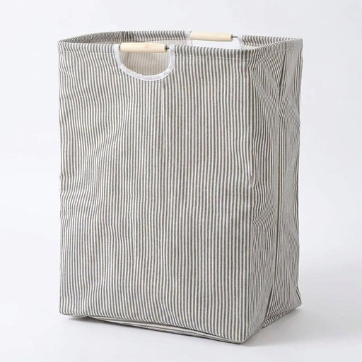 Collapsible Cotton Laundry Hamper with Handles — Large Capacity
