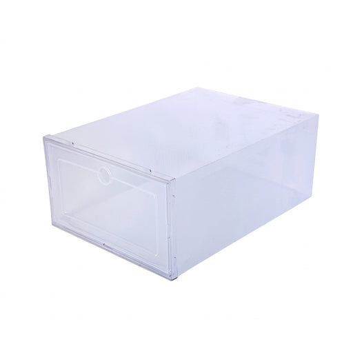 Transparent 6-Pack Shoe Storage Boxes — Thickened, Foldable, Dustproof & Stackable