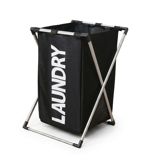 Foldable Waterproof Laundry Hamper — Large Oxford Storage, 1 or 3-Grid Options (Black/Grey)
