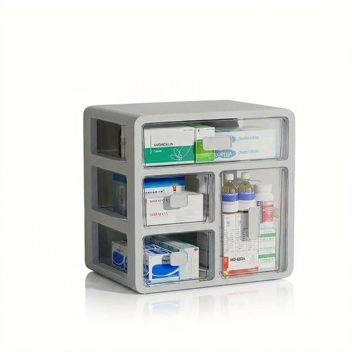 Drawer-style medicine organiser — large-capacity, multi-purpose storage