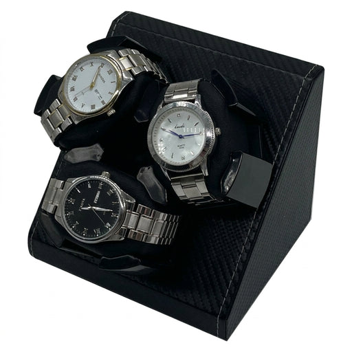 PU Watch Winder for 3 Automatic Watches