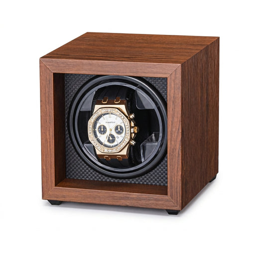Single Automatic Watch Winder — Compact Rotating Desktop Winder