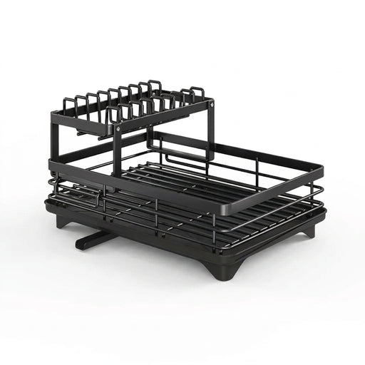 Adjustable Double-Layer Dish & Bowl Drainer – Space-saving Kitchen Rack