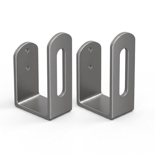 2-pack Pot Lid & Cutting Board Holder — Wall-Mounted Metal Rack (Black or Grey)